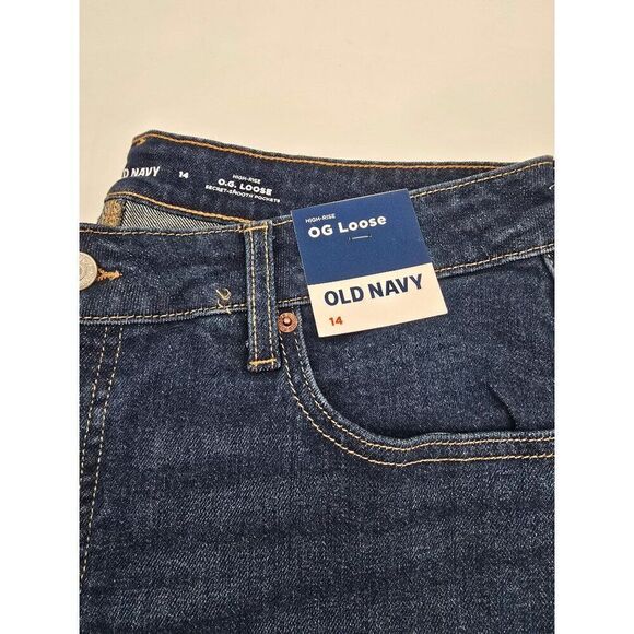 Old Navy OG Loose High-Rise Denim Jeans Size 14 For Women - Picture 1 of 6